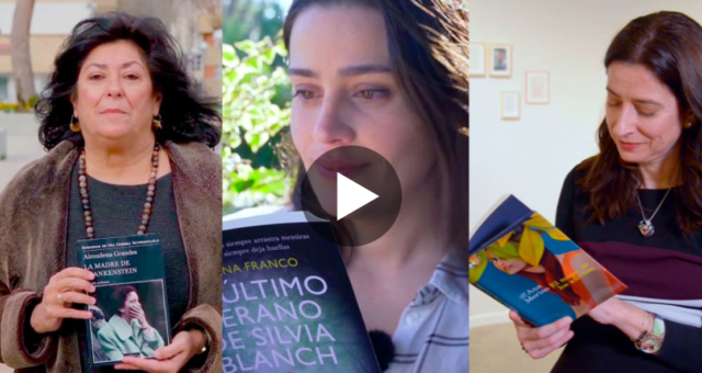 Almudena Grandes, Lorena Franco y Ana Merino en Crea Lectura